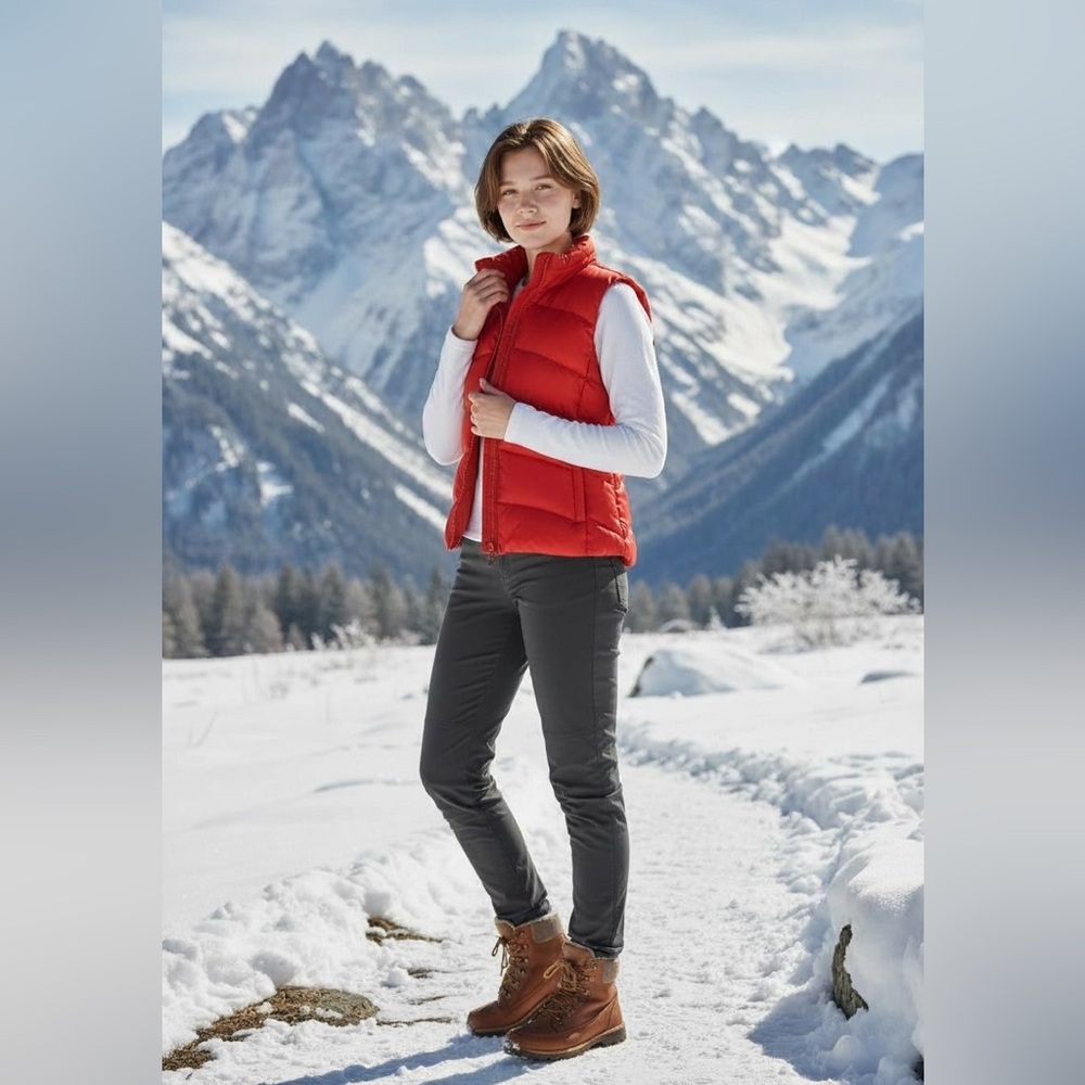 REI Puffer Vest in True Red Sz‎ S Excellent condition